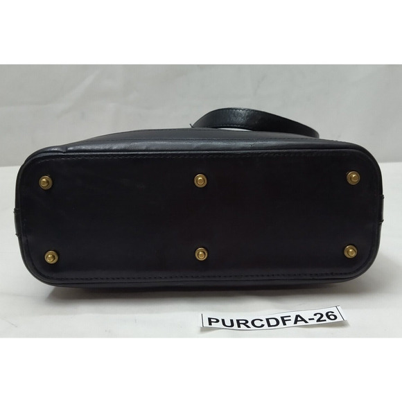 Dooney & Bourke Black Pebbled Leather Zipper Shoulder Bag - Vintage Made in USA - Picture 9 of 16